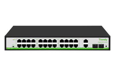 TC-P3S028 – Switch PoE 24GE+2GE 280W