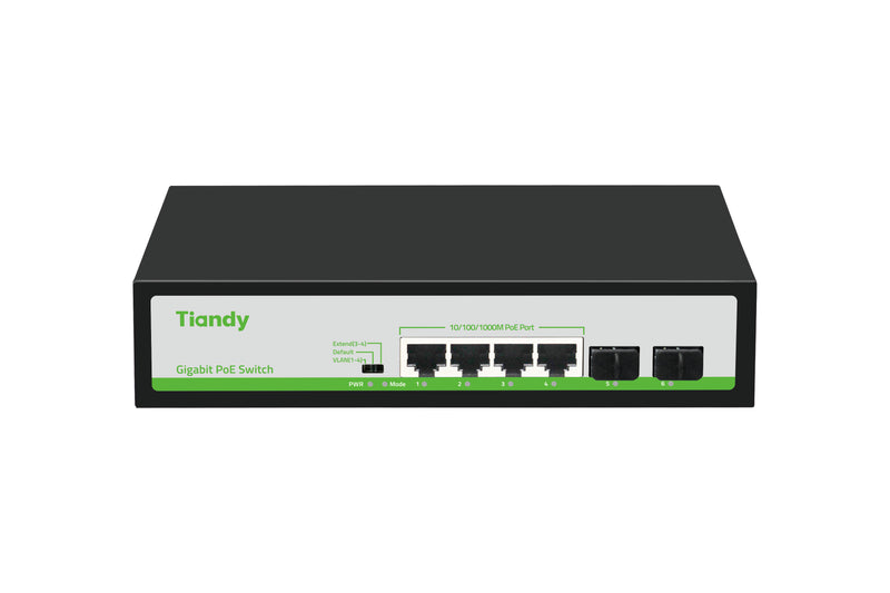 TC-P3S06 – Switch PoE 4FE+2FE 55W